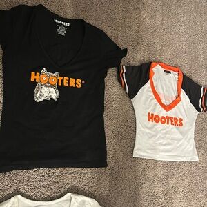 6 piece hooters girl uniform set for cosplaying or Halloween costume